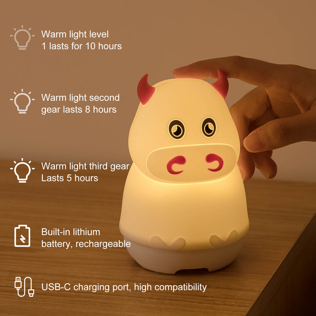 Colorful Silicone Night Light USB Charging Audio Cartoon Creative Decompression Gift