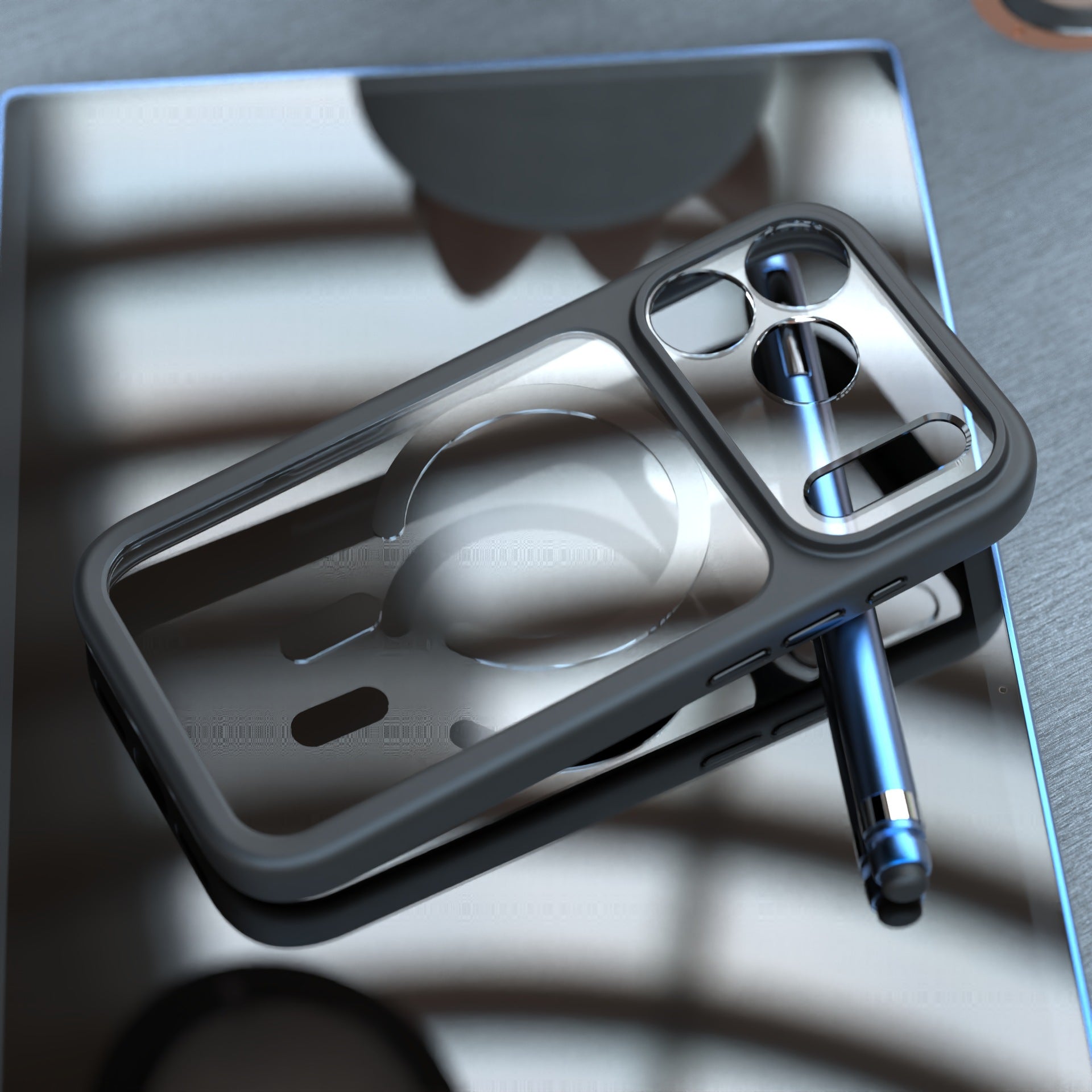 Applicable To 17Promax Two-in-one Magnetic Phone Case