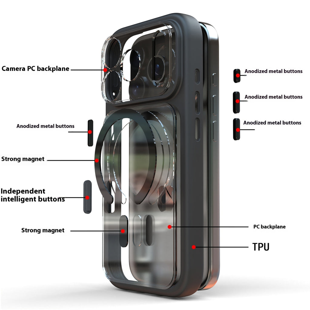 Applicable To 17Promax Two-in-one Magnetic Phone Case