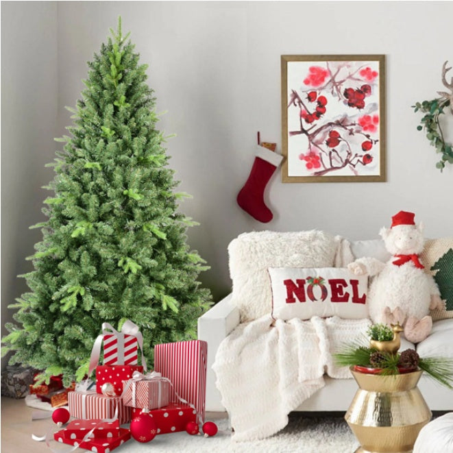 Artificial 6ft Green Christmas Tree With 1339PVC Hard Needle Mixed Branch Tips